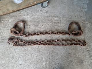 Pair of Chain Lifting Hooks