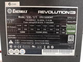 Enermax Revolution 85+ Silver 1020W Modular Computer Power Supply PSU Unit