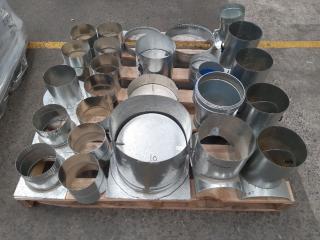 Pallet Of Galvinised Flueing Dampers / Joiners /Adapters