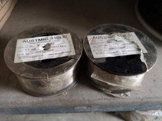 2x AustMig 316LSI Stainless Steel Arc Welding Wire, 0.8mm size