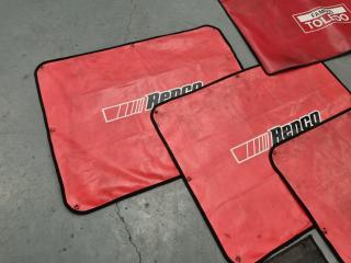 7x Assorted Magnetic Fender Protection Mats