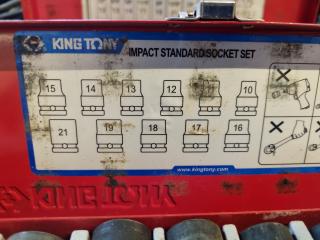 3x Cases of Impact Sockets, 1/2" & 3/4" Drive varieties