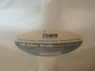 6 x New 10 Litre Drums