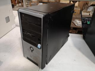 5x Assorted Older Desktop Computers, Parts only, damaged cases