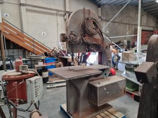 Large Vintage 3 Phase Industrial Band Saw