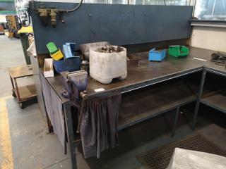 Heavy Duty Steel Workshop Workbench