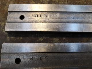 Pair of 200mm Hardened Steel Mill Parallels