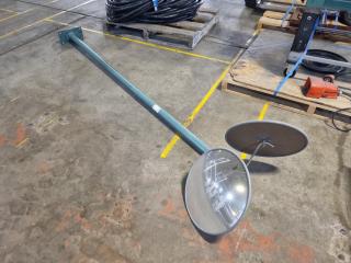 2 x Curved Safety Mirrors on Stand