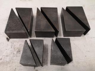 5x Pairs of Mill Stepped Angle Blocks