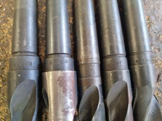 5 x Morse Taper Drill Bits 