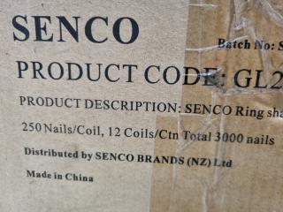 Senco Ring Shank Galvanised HDG Coil Nails, 2500x