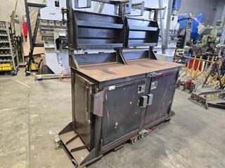 Two Piece Heavy Duty Mobile Workbench 