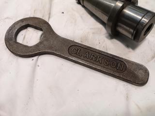 Clarkson Autolock NT40 Type Mill Tool Holder w/ Wrench