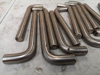 14x Stainless Steel Industrial Pins, 170x16mm