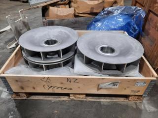 4 x Cast Steel Generator Fans