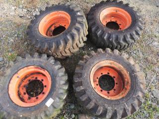 4x Commercial Tyres w/ Wheels, 16.5" Rims
