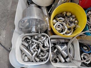 Crate of Stainless Steel Pipe Fittings