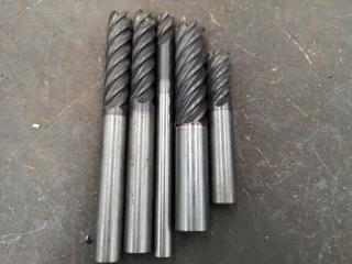 5x Assorted End Mills