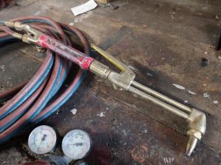 Oxy Acetylene Welding Torch w/ Hose and Regulators