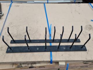 Heavy Duty Wall Mounted Hook Bars for Workshop or Garage