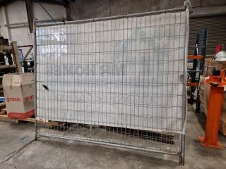 2 Temporary Fence Sections 