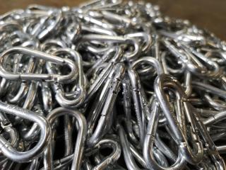 Large Lot of 50mm Spring Hooks