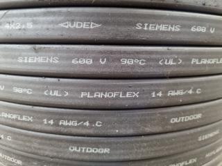 Seimens Planoflex Flat Flex Cable, 4-core, 2.5mm Copper