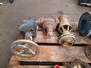 Assortment of Large Pipes and Valves