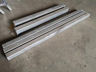 5x Assorted Hollow Steel Lengths