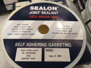 5x Partial Spools of Sealon Joint Sealant Self Adhering Gasketing