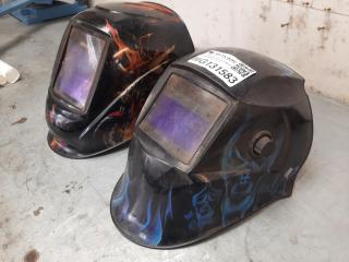 2 x Autodarkening Welding Masks