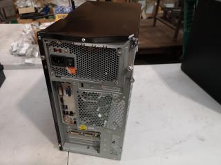 5x Assorted Older Desktop Computers, Parts only, damaged cases