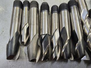 Large Lot of Milling Cutters 