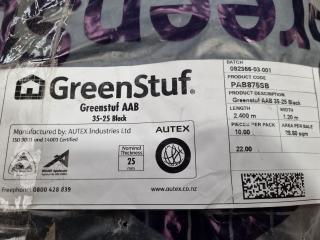 GreenStuf AAB 35-25 Black Acoustic Insulation, Offcut Sheets