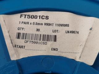 2x Partial Spools of FT5001CS Electrical Cable