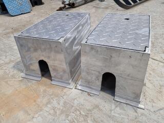 2x In-Groumd Water Distribution Box w/ Access Doors