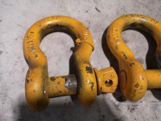 3x 12-Ton Lifting Bow Shackles