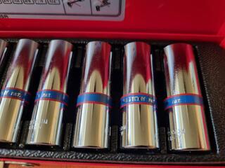 3x King Tony Deep Socket Sets, 1/4", 3/8" & 1/2" Drive