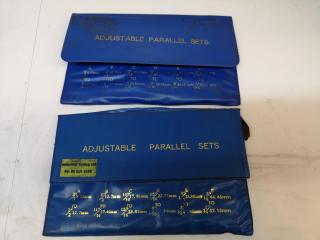 2x Sets of Adjustable Parallels, Imperial Sizes