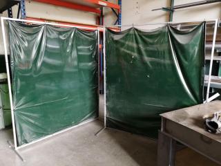 2x Self Supporting Welding Screens
