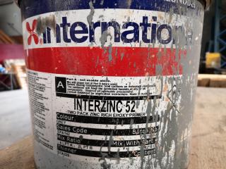 International Interzinc 52 Parts A & B Epoxy Primer, Partial Cans