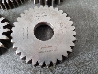 6 x Gear Shaper Cutters