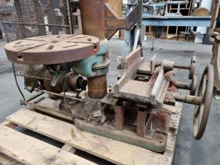 Vintage Drill Press by Allen West & Co Ltd