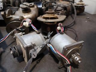 Assorted Vintage Small Electric Motors, & Electronic Components