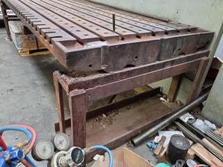 Antique Vintage Heavy Steel Fixture Table