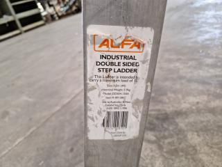 Alfa 1.2M (150KG Capacity) Industrial Aluminum Step Ladder