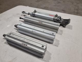4 Assorted Compact Long STK Pneumatic Cylinders