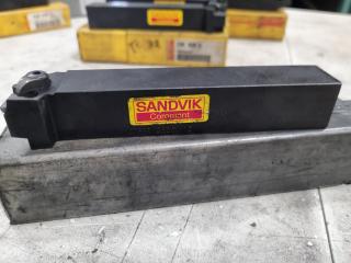 5x Sandvik Coromant Lathe Tool Holders, 25x25mm size