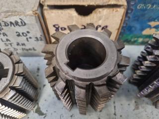 4 x Gear Hobber Cutters