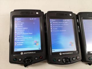 4x Motorola Mc50 Mobile Handheld Computers w/ Charging Cradle
